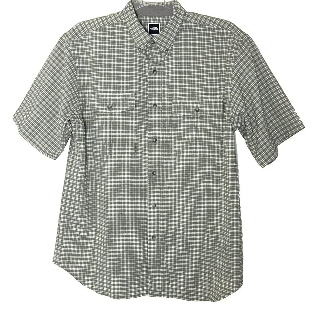 The North Face Short Sleeve Button Down Camp Shirt Men's Medium Gorpcore Outdoor